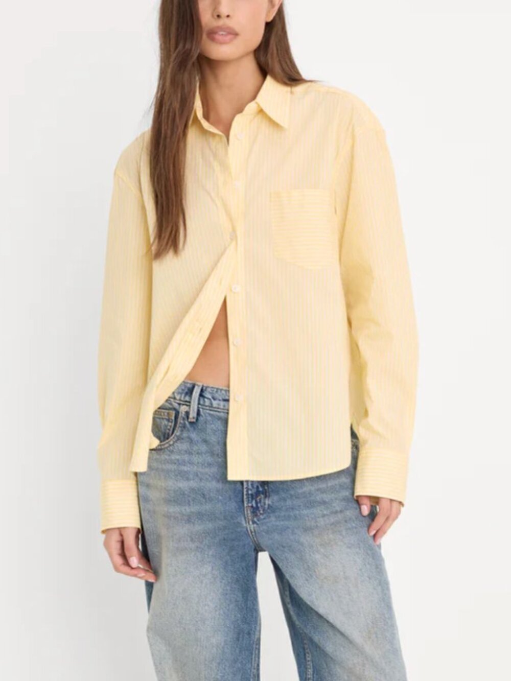 Good American Poplin Classic Boxy Shirt